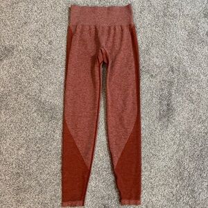 Victoria's Secret PINK Seamless Women's Size XS Burnt Orange Ankle Leggings